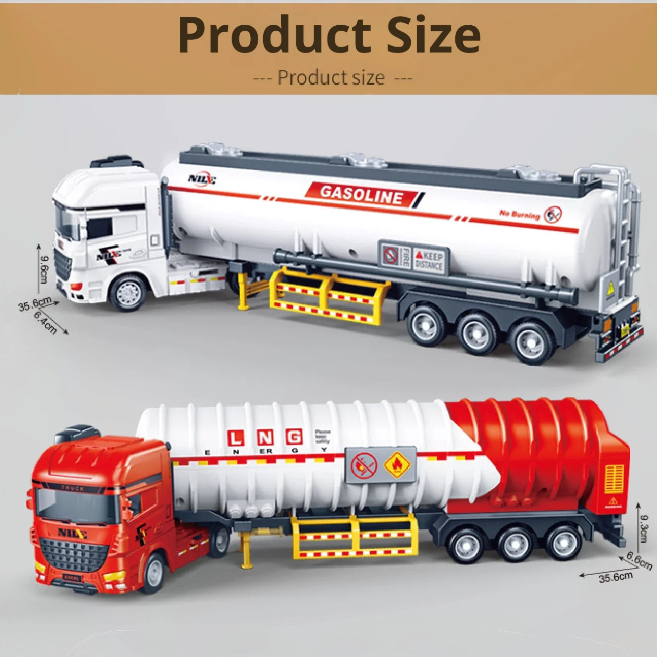 Children's Cartoon Toy Inertial Tank Transport Vehicle Engineering Car Model Inertial Car Model Children's Gift Car Toy