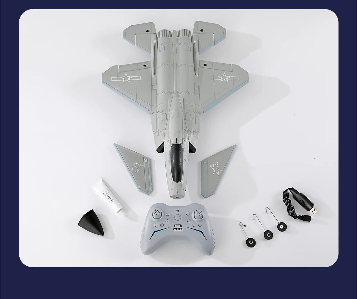 4 Channels FX9631 Big Size RC Plane J-35 Fighter Jet Fixed-Wing Airplane Remote Control Aircraft EPP Foam Glider Toys Kids Gifts