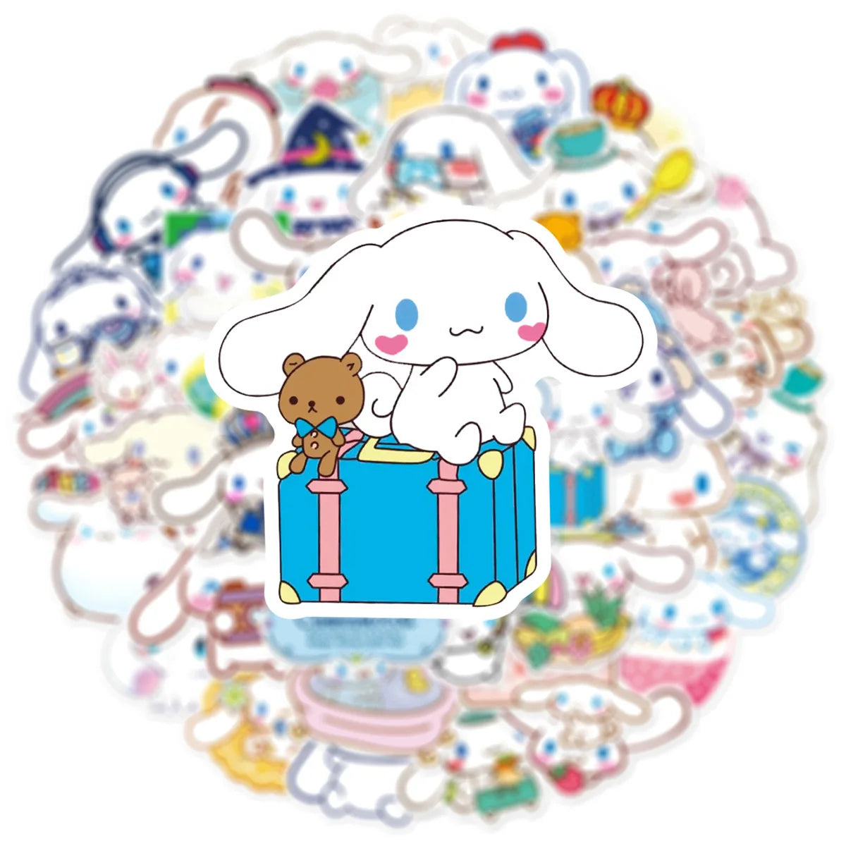 10/50pcs Anime Sanrio Cinnamoroll Cartoon Stickers Aesthetic Waterproof Decals DIY Phone Luggage Laptop Kawaii Kids Sticker Toy