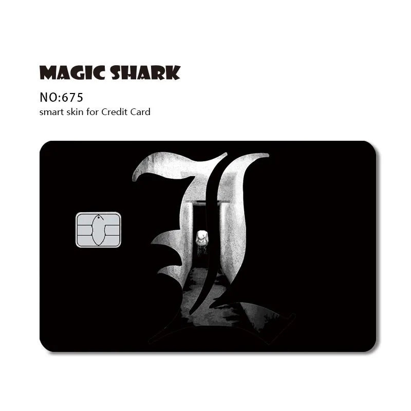 Magic Shark Anime Cartoon Game Save Money Pig Case Cover Film Skin Sticker for Small Chip Credit Card Bus Card