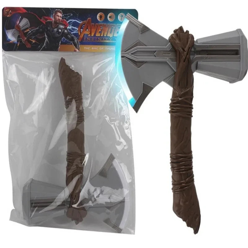 44cm Thor's Hammer Avengers Superhero Weapon Thor: Love and Thunder Hammer 1:1  Model Stormbreaker Toy Safety PU Material