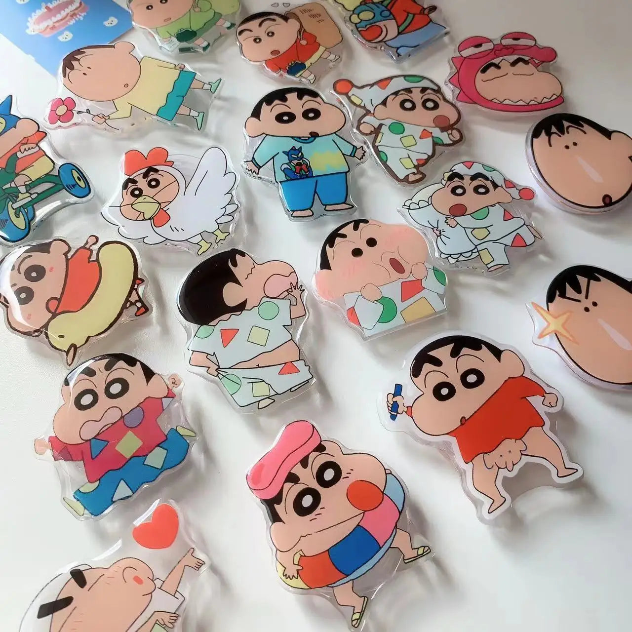 Crayon Shin-chan Phone Holder Stand Grip for Mobile Phone Ring Accessories Cute Retractable Folding Stand Support Desk Stand New