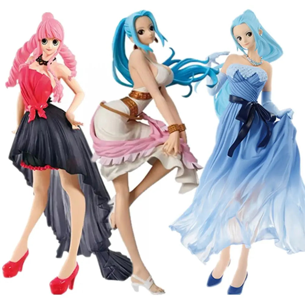 22cm Japanese Anime  One Piece  Nico·Robin Girl PVC Nami Nefeltari Vivi Action Figures Toys Adult Collection Model Doll Gift