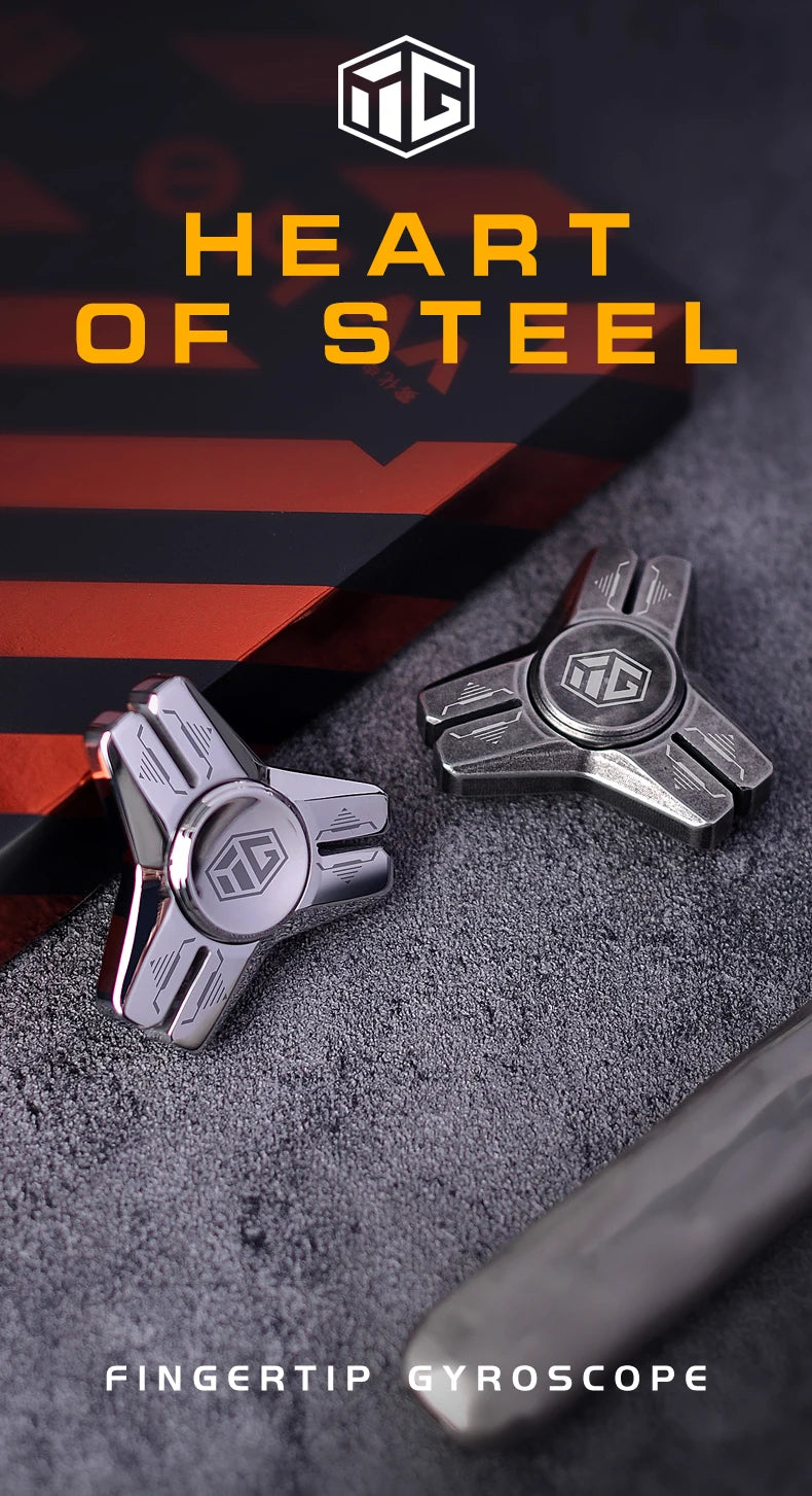 Stainless Steel Metal Hand Spinner Anti-anxiety EDC Fidget Toy for Adult Children Creative Metal Triangle Stress Relief Toy