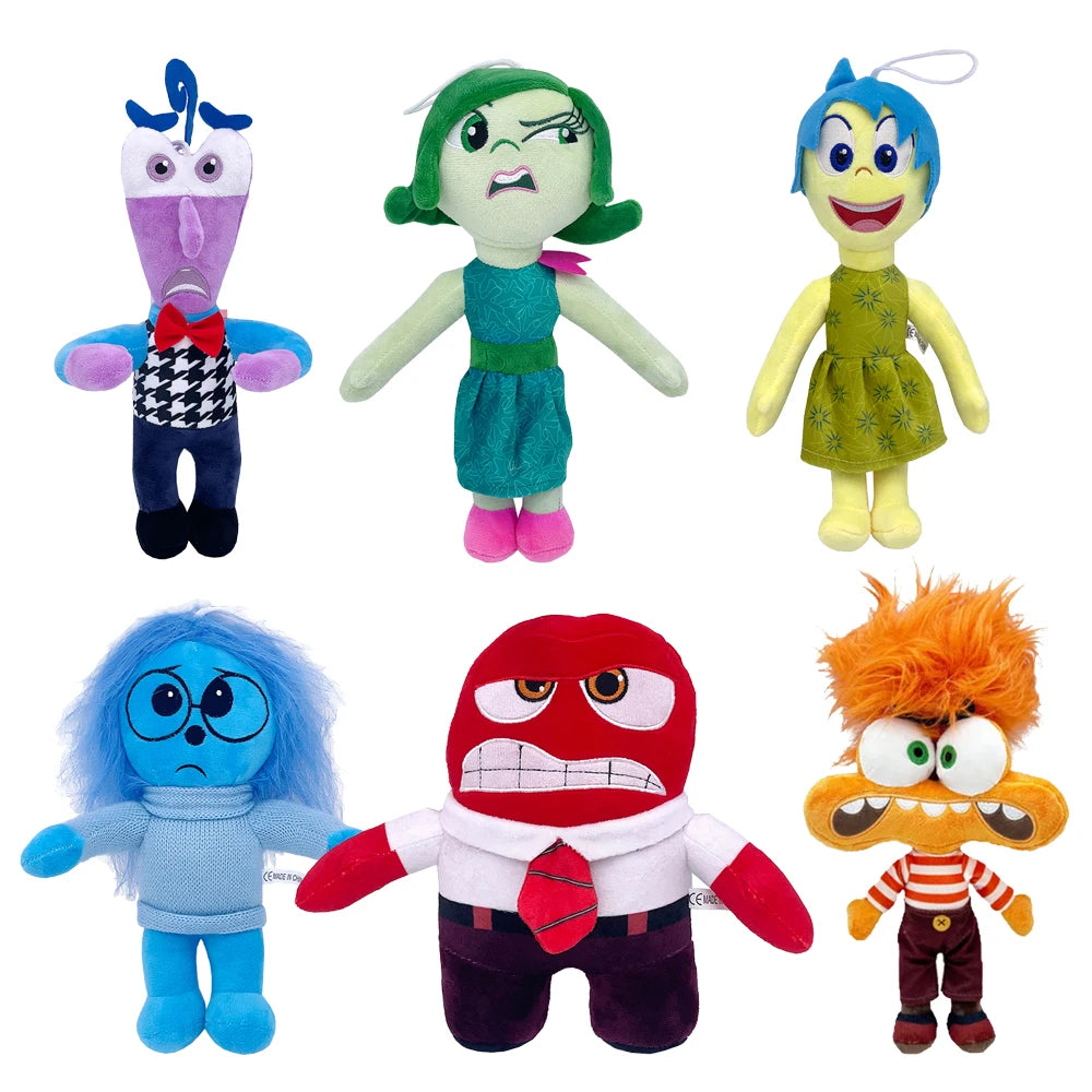 33style Inside Out 2 Plush Dolls Inside Out Plush Toy Cute Cartoon Plushie Doll Stuffed Anime Periphery Toys Kids Birthday Gifts