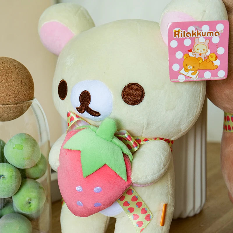 Anime Rilakkuma Plush Doll Cartoon Bear Toys Kawaii Rilakkuma Room Decor Teddy Bear Plushies Cute Couple Bear Xmas Girl Gifts