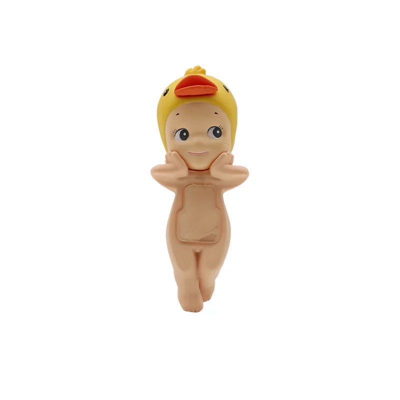 12pcs Sonny Angel Figure Toys 3inch Doll Model Desktop Car Ornament Lying Down Angel Toy Home Decoration Kids Birthday Gifts