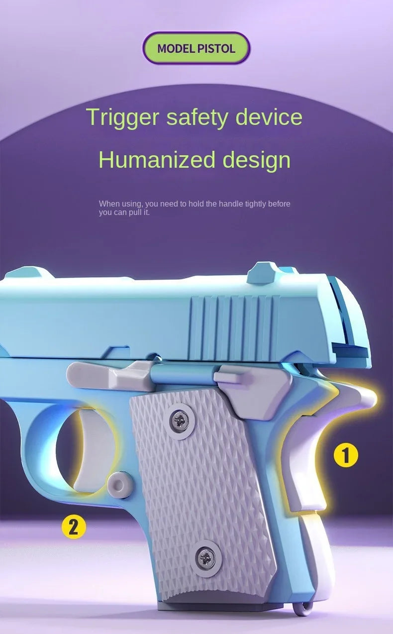Mini 1911 Children'S Toy Guns Model 3D Gravity Printing Fidget Toy for Kids Adults Stress Relief Toy Children Decompression Gift