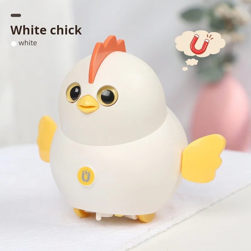 Montessori Baby Toy Power-driven Wobble Chicken Pet Squad Magnet Crawl Wobbler Duck Children Toys