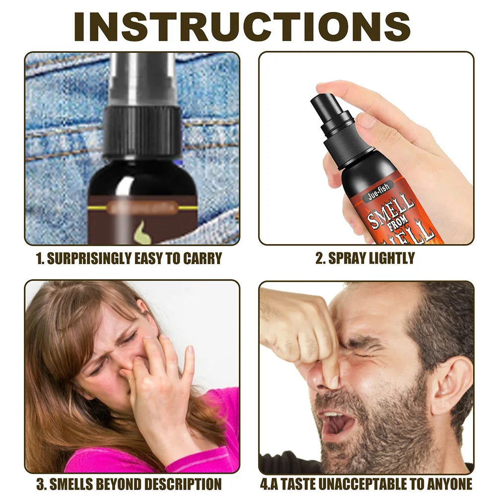 30ml Fart Gag Spray Prank Joke Plastic Spoof Odor Spray Party Supplies Terrible Stinky Fart Spray Non Toxic Halloween Funny Toys