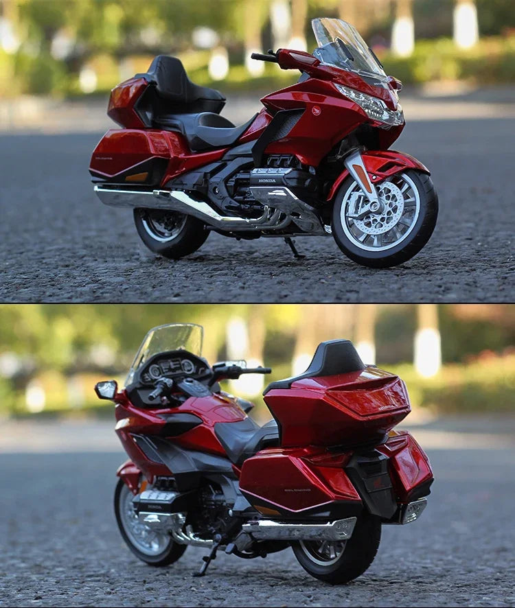 WELLY 1:12 2020 Honda Gold Wing Motorcycle Simulation Alloy Model Adult Collection Decoration Gifts Toys for Boys