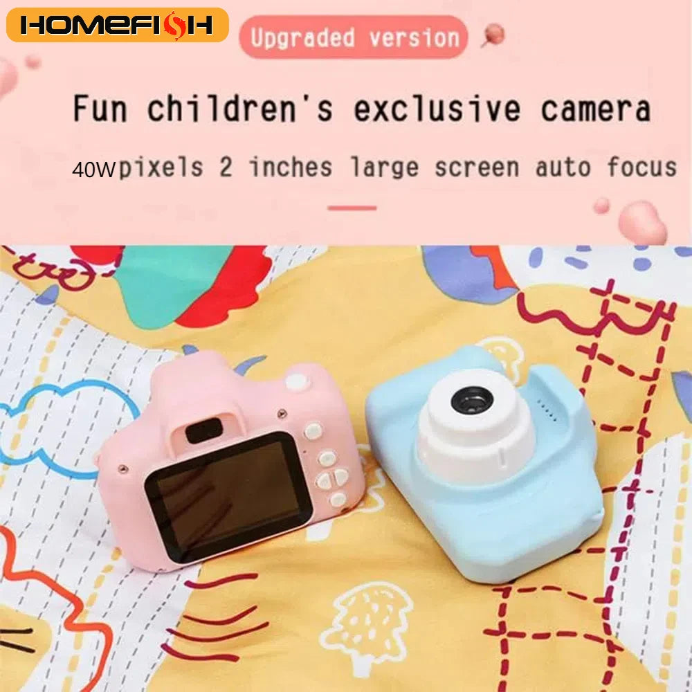 HOMEFISH Mini Children Camera Digital Vintage Camera Educational Toys Kids Photography Video Camera Outdoor Photography Toy Gift