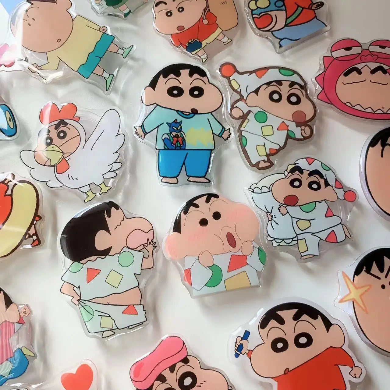 Crayon Shin-chan Phone Holder Stand Grip for Mobile Phone Ring Accessories Cute Retractable Folding Stand Support Desk Stand New