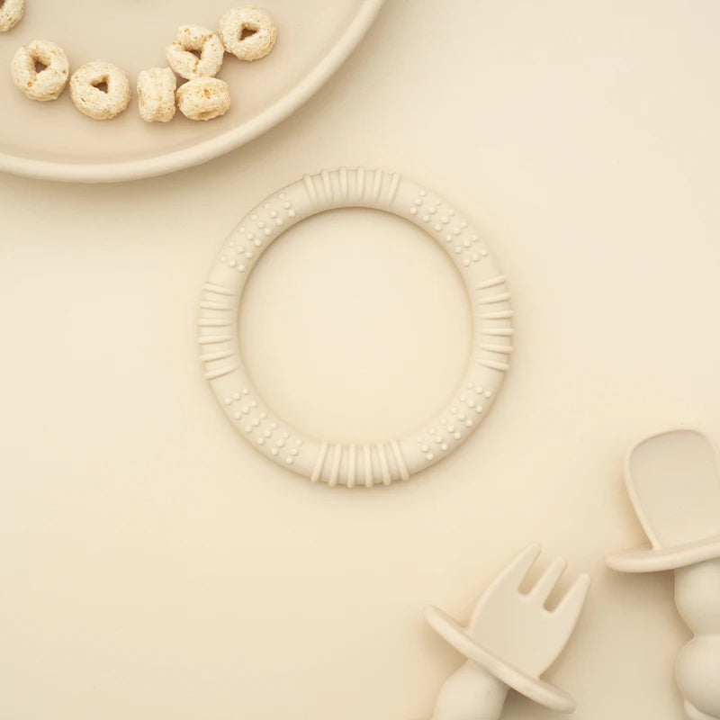 1Pcs Silicone Baby Teether Health Care Molar Toy Food Grade Toddler Nursing Teething Ring Chewing Toys BPA Free Baby Accessories
