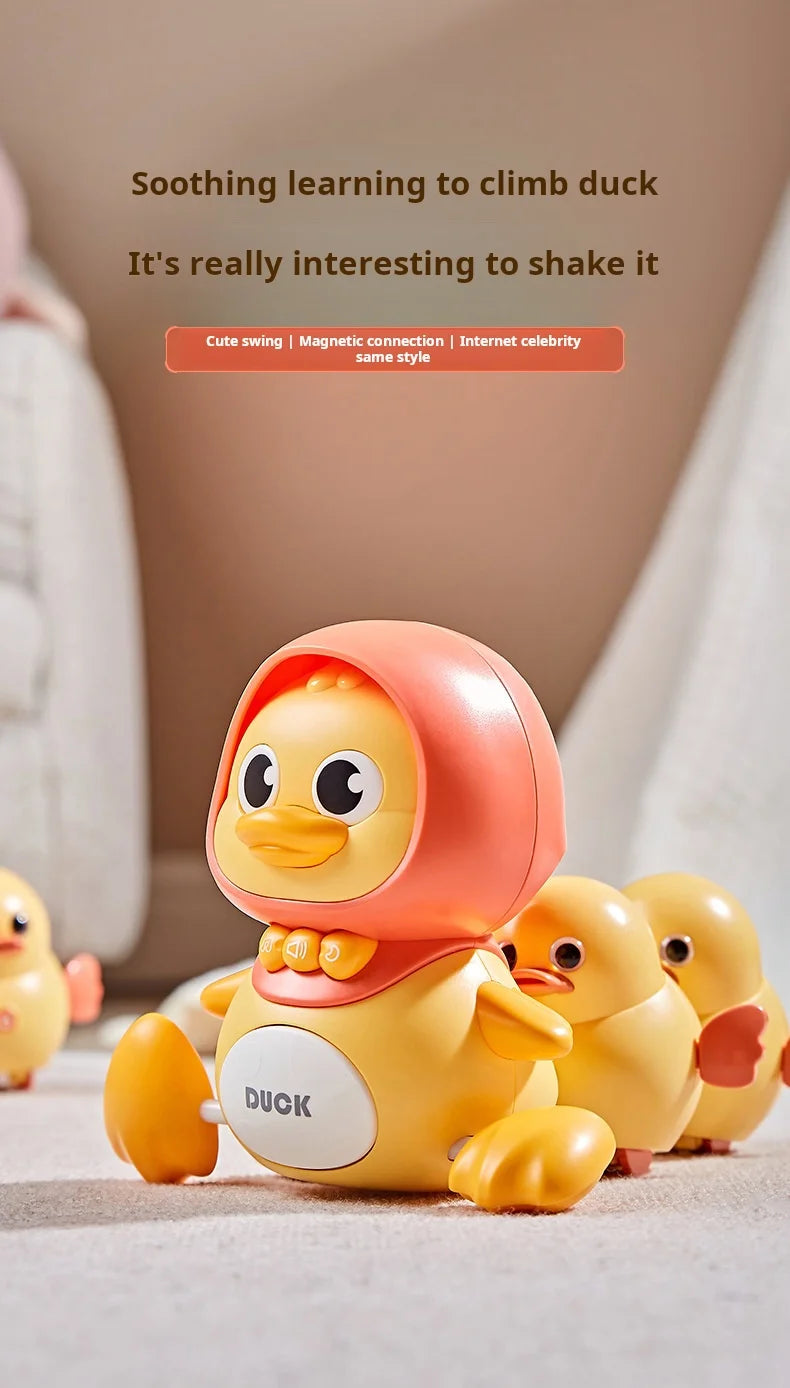 Montessori Baby Toy Power-driven Wobble Chicken Pet Squad Magnet Crawl Wobbler Duck Children Toys
