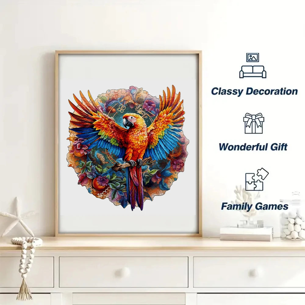 Wooden Puzzle Beautiful Hummingbird - Perfect Home Decoration and Holiday Gifts Creative Puzzle for Adults and Children