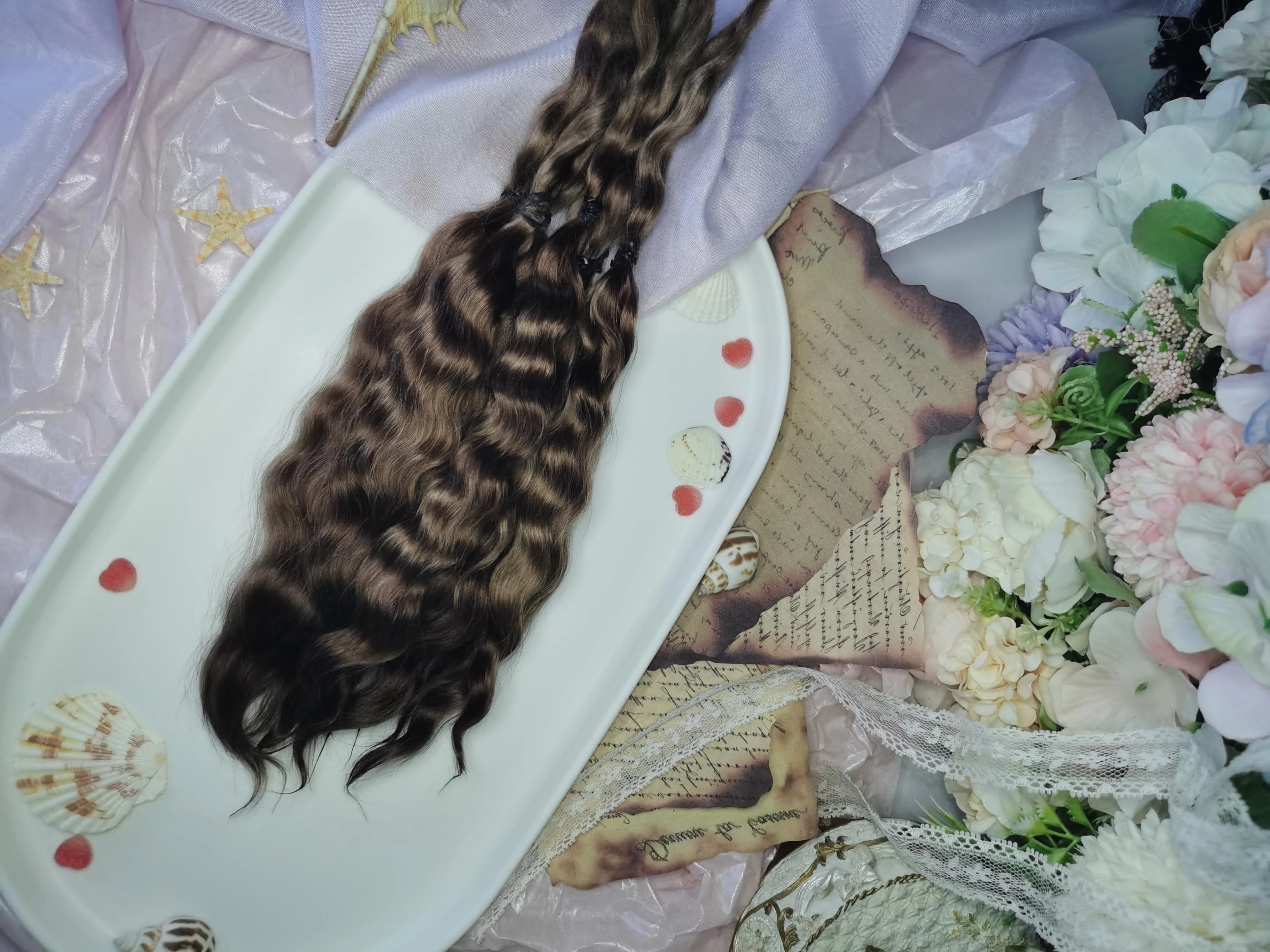 Top Quality Reborn Doll Pure Mohair various colors Handrooted Doll DIY Reborn baby BJD hair for Dolls blythe ob24 ob11