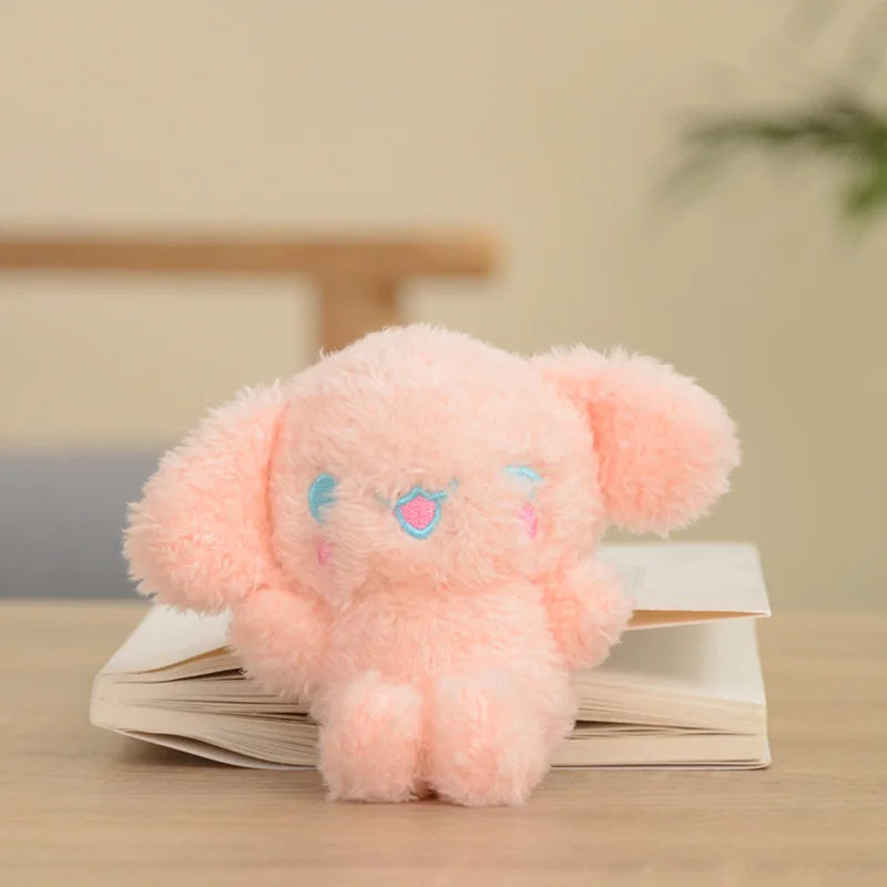 Sanrio Cinnamobol Doll Keychain Japanese Puppy Pendant Toy Bunny Cartoon Animal Hanging Kawaii Backpack Decoration Birthday Gift