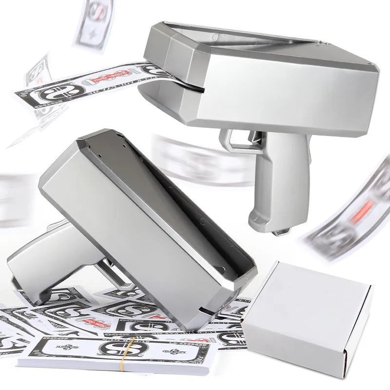 Source manufacturer Douyin's same electric money gun toy new and unique MoneyGUN banknote gun US dollar toy gun