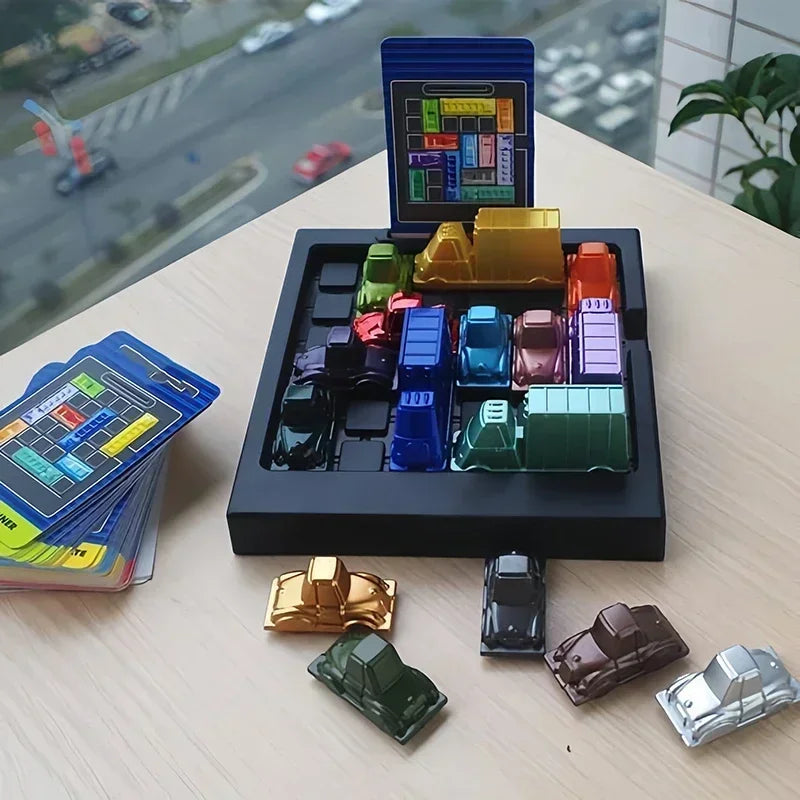 Puzzle traffic rush hour game, racing rush hour car Huarong Road logical reasoning desktop game, children's puzzle toys, childre