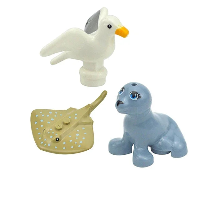 Hot Christmas Building Block Gift Animals Deer Elk Reindeer Figures Brick Xmas Tree Educational Toy Gift for Boy Kid Block Model