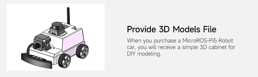 Raspberry Pi 5 Car ROS2 Educational Robot Kit with MS200 TOF Lidar Support SLAM Mapping Navigation AI Visual Recognition Python3