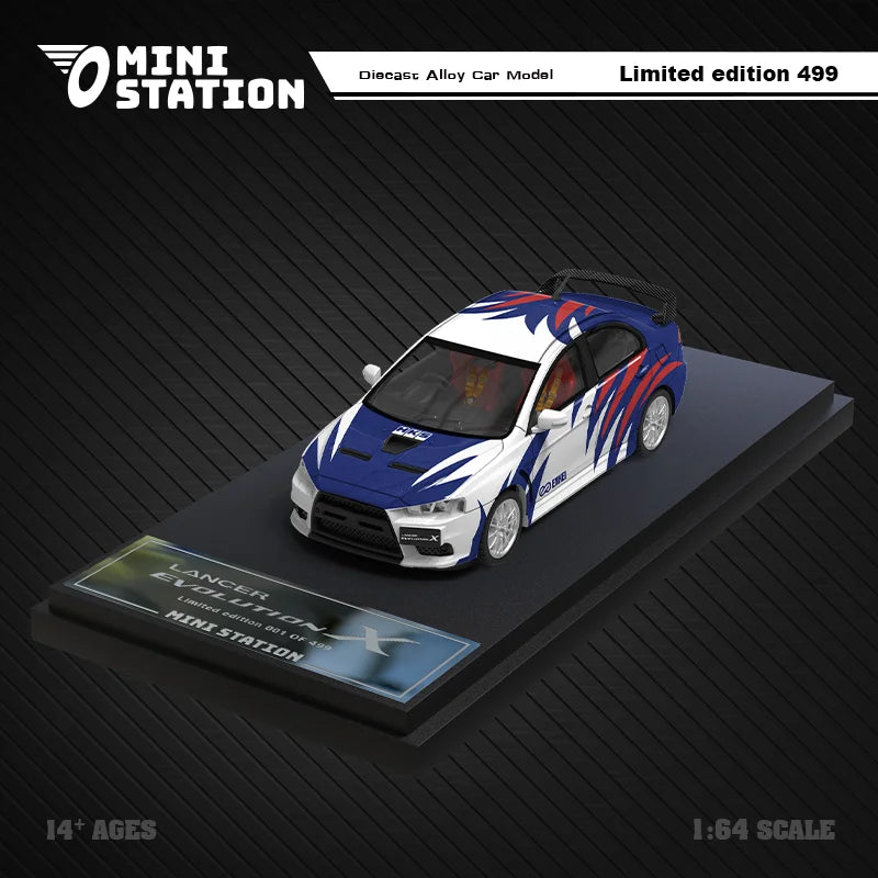 Mini Station 1:64 Need for Speed Black List NO.9 Blue white / NO.14 yellow Diecast Model Car