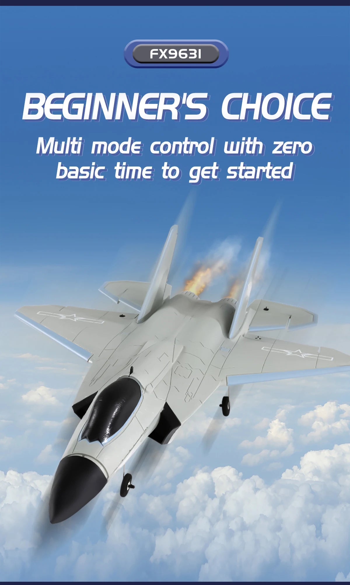 4 Channels FX9631 Big Size RC Plane J-35 Fighter Jet Fixed-Wing Airplane Remote Control Aircraft EPP Foam Glider Toys Kids Gifts