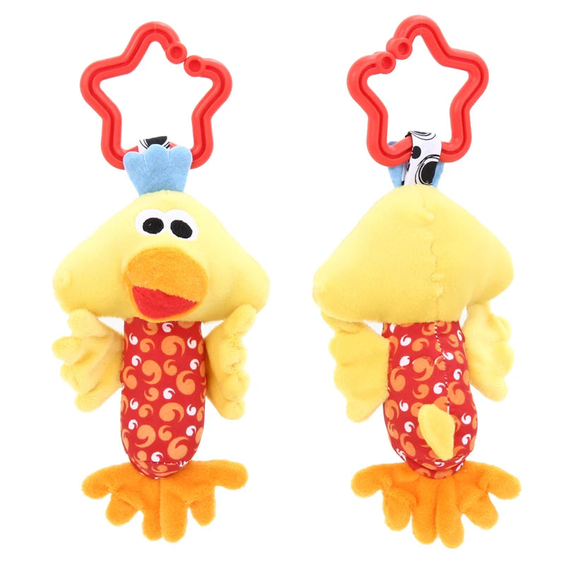 Baby Rattle Toys Kids Tinkle Hand Bell Plush Stroller Hanging Stuffed Animal Rattles Multi-functional Infant Sound Toy Kid Gifts