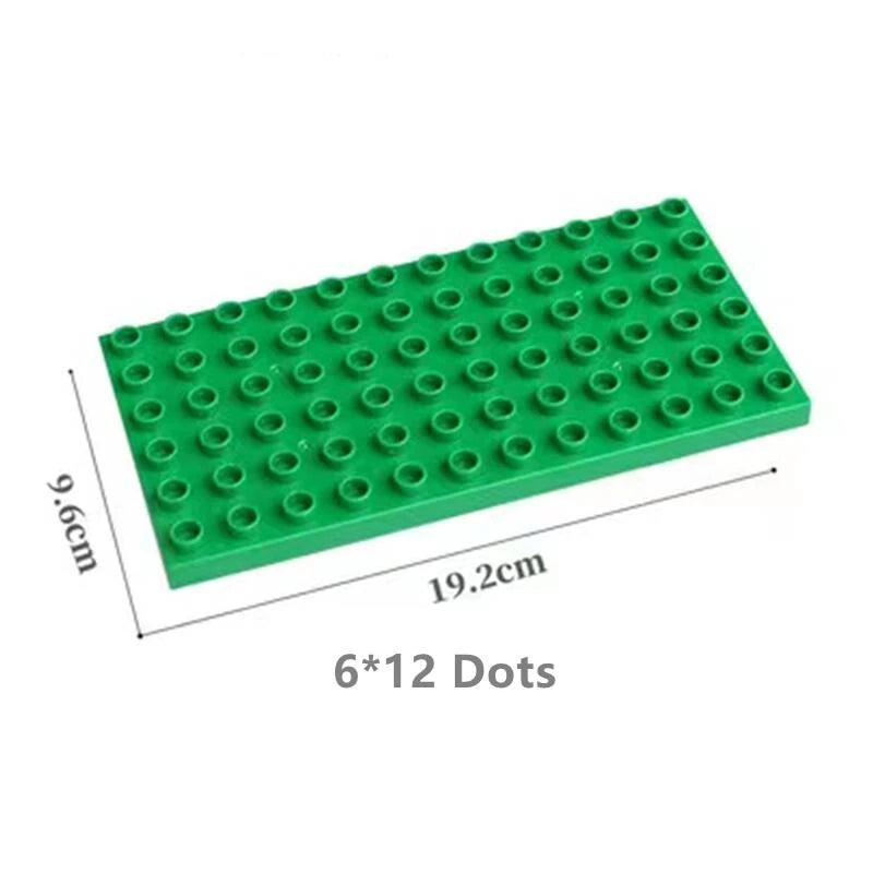 Big Size Building Blocks Double Sided Base Plate Compatible Large Bricks Plastic Educational Creative Toys for Children Kid Gift