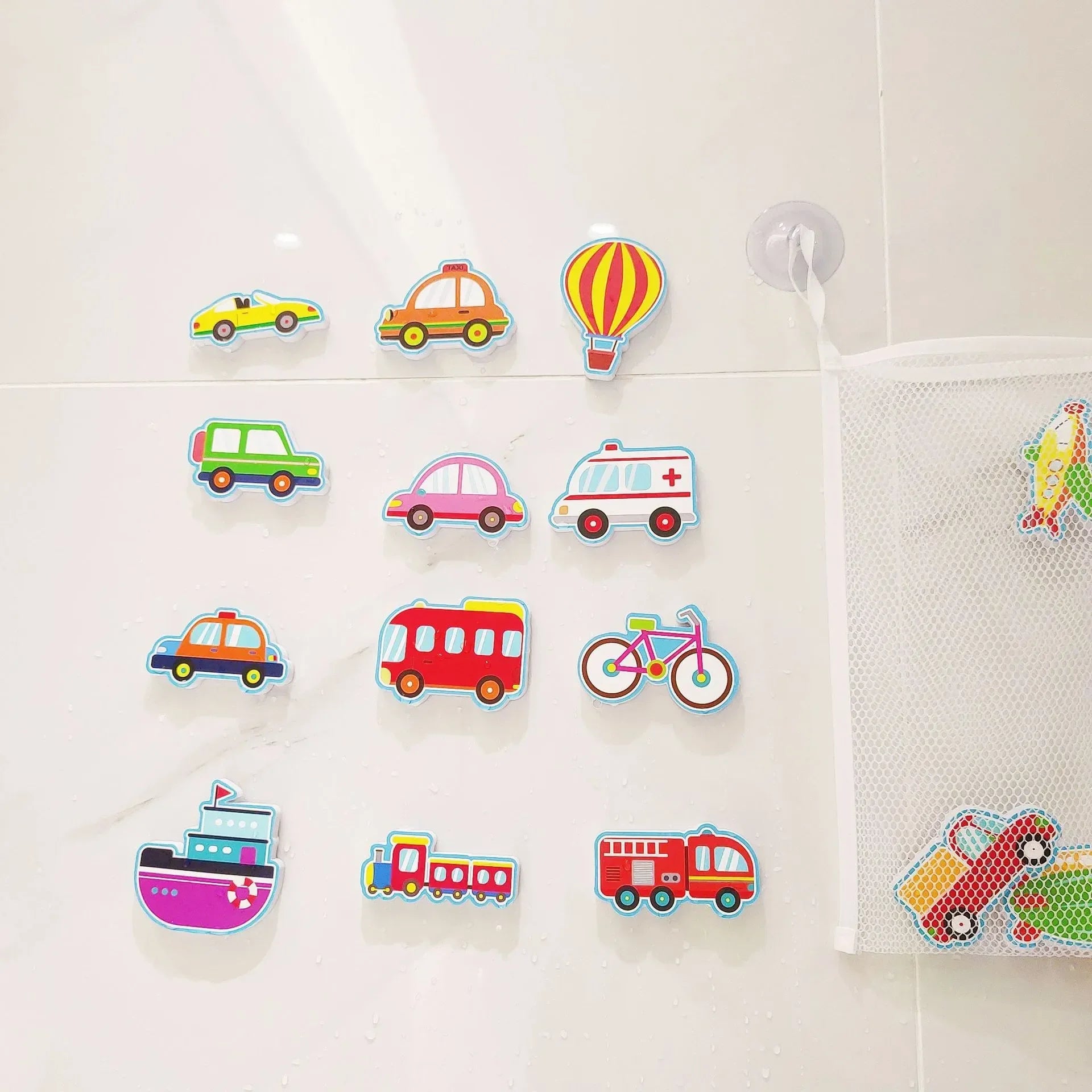 Baby Bath Toys Cars Boat Cognitive Floating Toy Foam EVA Puzzle Bathing Toys for Kids Children Bathroom Play Water Game Toys