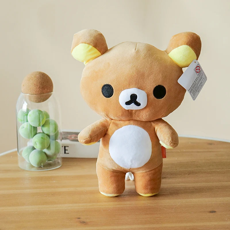 Anime Rilakkuma Plush Doll Cartoon Bear Toys Kawaii Rilakkuma Room Decor Teddy Bear Plushies Cute Couple Bear Xmas Girl Gifts