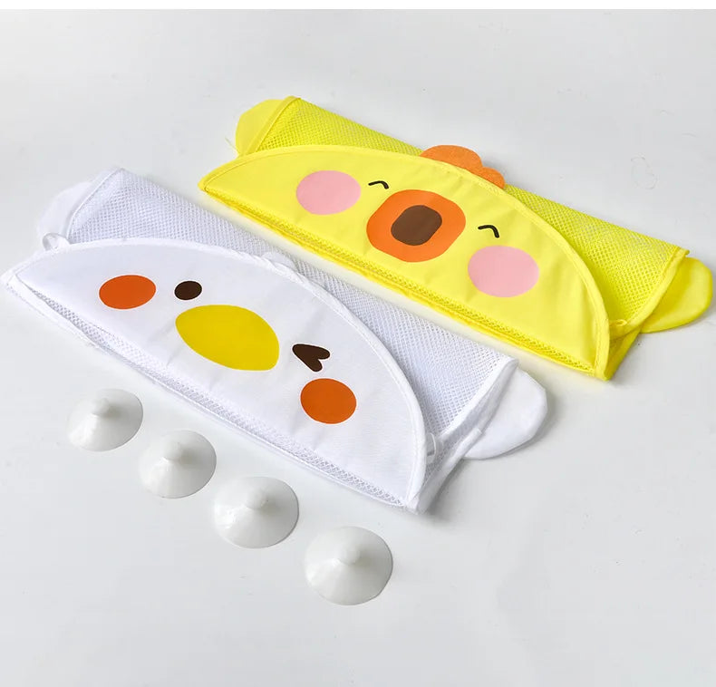 New Baby Bathroom Mesh Bag Sucker Design For Children Bath Toys Kid Basket Cartoon Animal Shapes Cloth Sand Toys Storage Net Bag