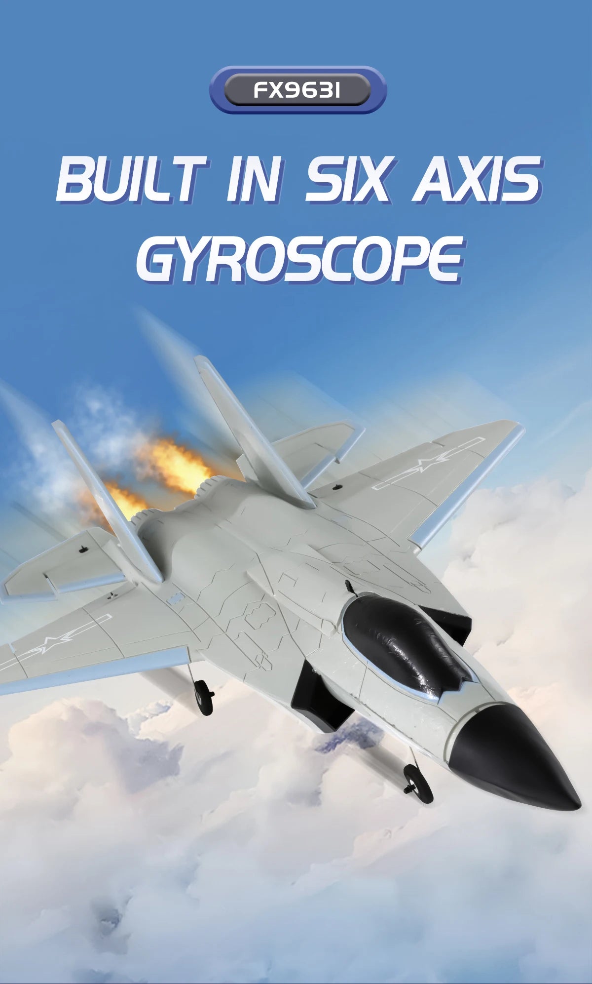 4 Channels FX9631 Big Size RC Plane J-35 Fighter Jet Fixed-Wing Airplane Remote Control Aircraft EPP Foam Glider Toys Kids Gifts