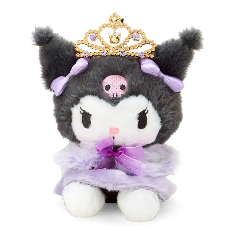 Sanrio Cartoon Diamond Sparkle Crown Collection Kitty Cat Kurumi Cinnamoroll Mymelody Kuromi Plush Anime Toys for Girl Gift