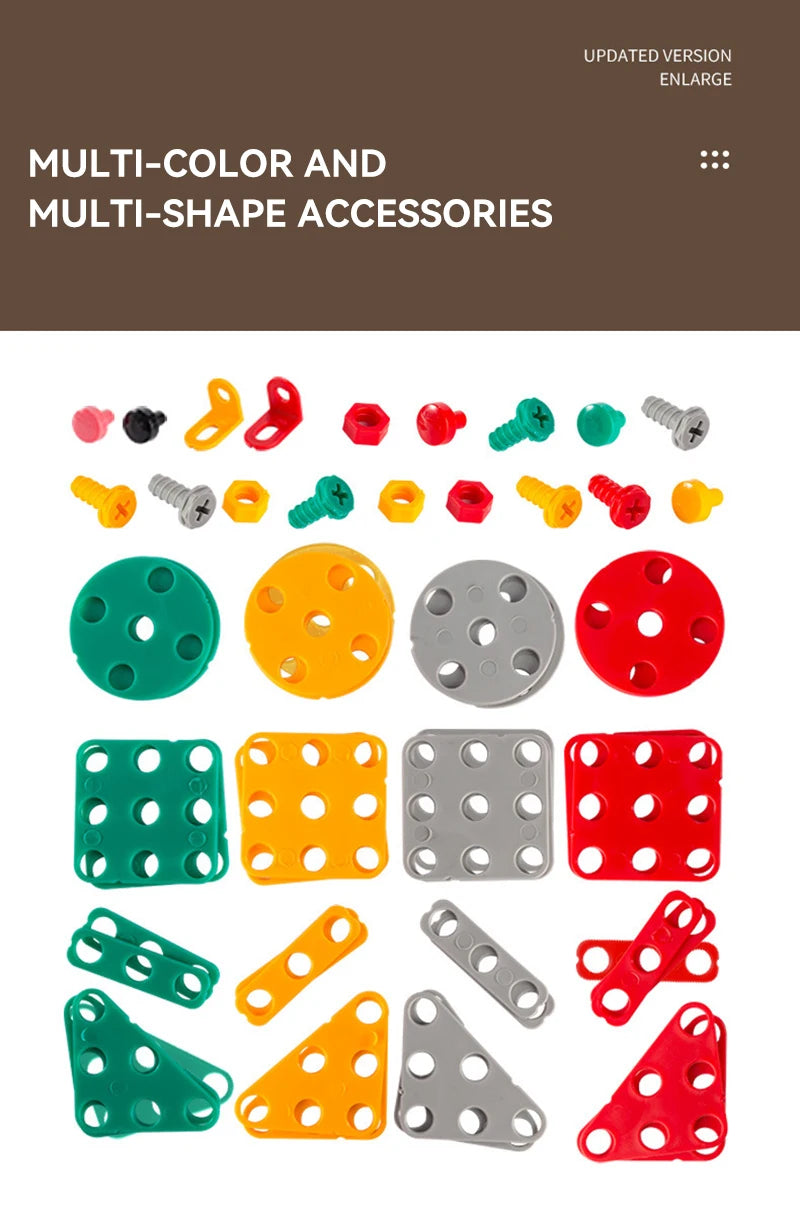 Children Electric Drill Toolbox Driller Games Tool Toy for Boys 4 6 Years Old Montessori Screw Puzzle Kid Pretend Play Toys Gift