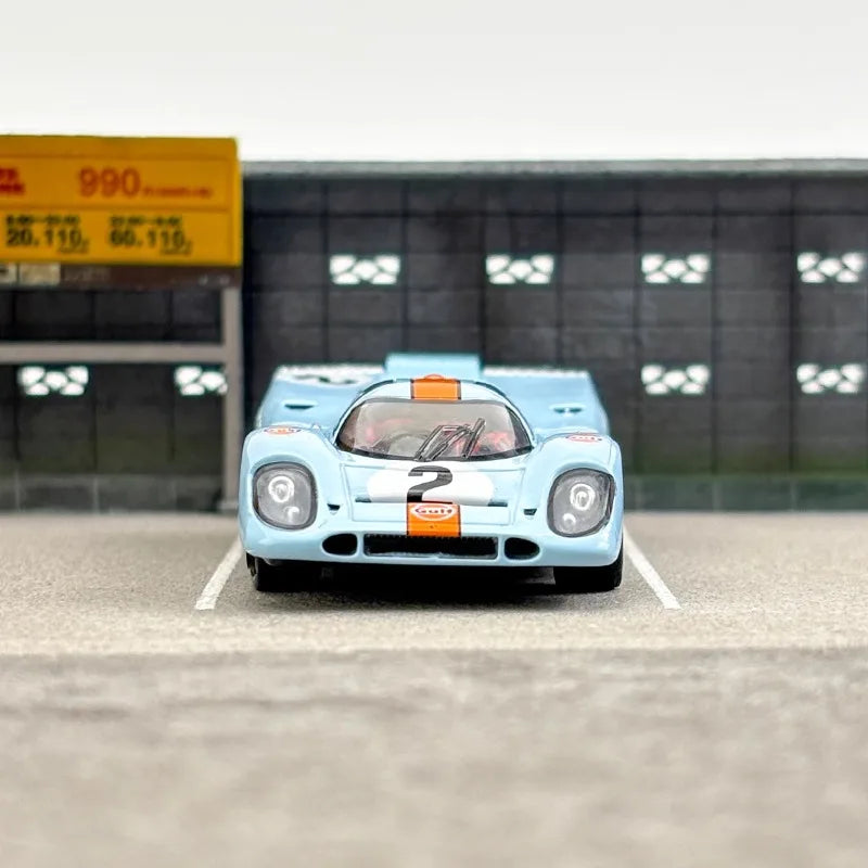 Sparky&Tiny 1/64 Porsche 917 KH Gulf #2 Alloy Toy Motor Vehicle Diecast Metal Model Gifts