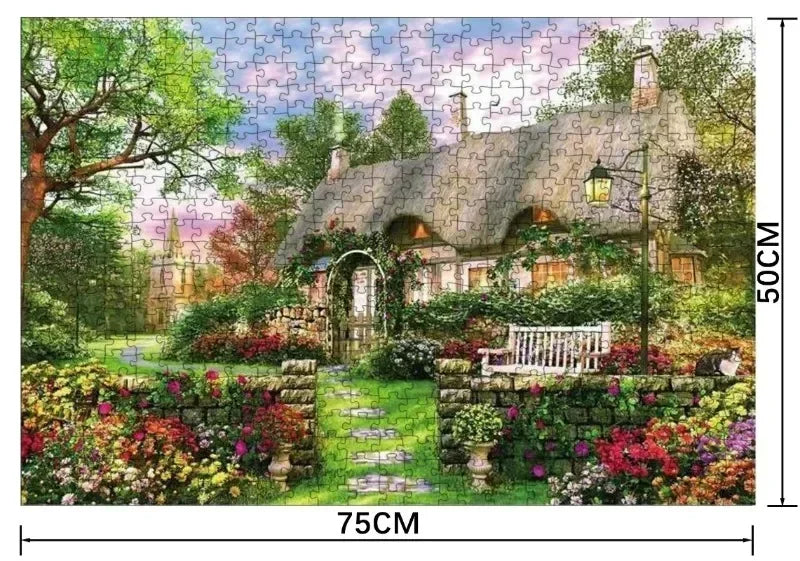 Adult Jigsaw Puzzle 1000 Pieces Puzzle Toys Landscape Animation Paper Puzzle Decorative Painting Exercise Brain Thinking