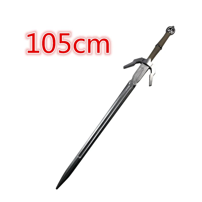 Wild Hunt Sword Aerondight Sword Weapon Cosplay White Wolf Prop Role Play Gift Safety 1:1 PU Wizard Eredin Alice Jewel Sword