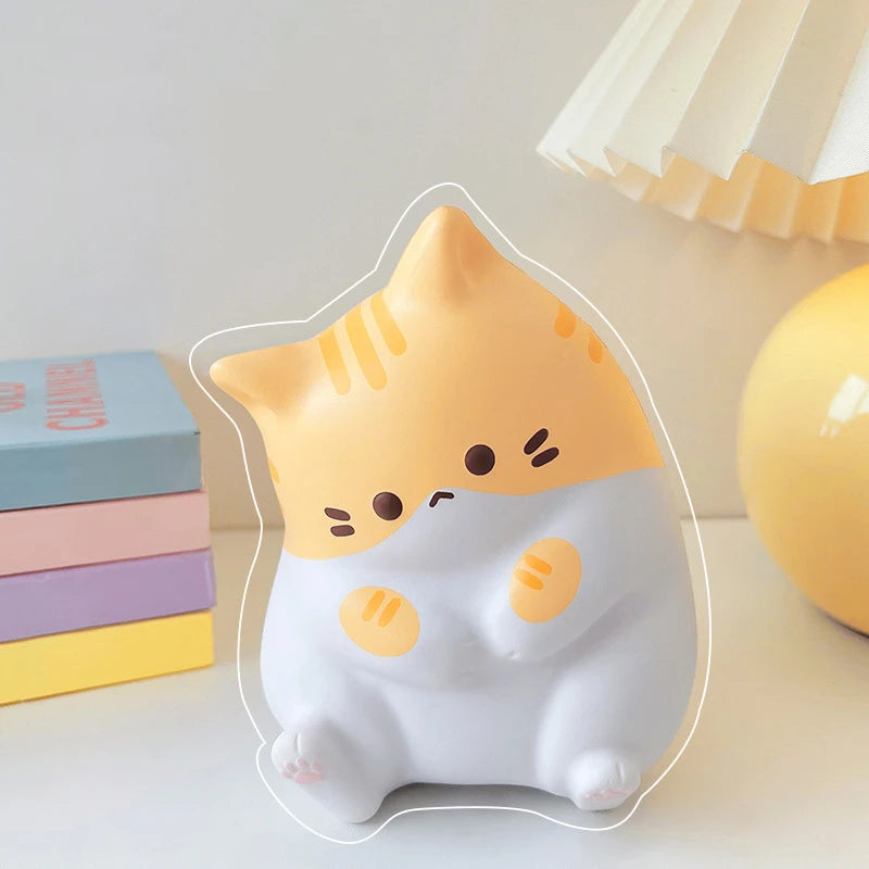 Kawaii Cat Stress Relief Squishy Toy PU Slow Rising  Squeeze Antistress Ball Cartoon Table Ornaments Birthday Gift For Girls