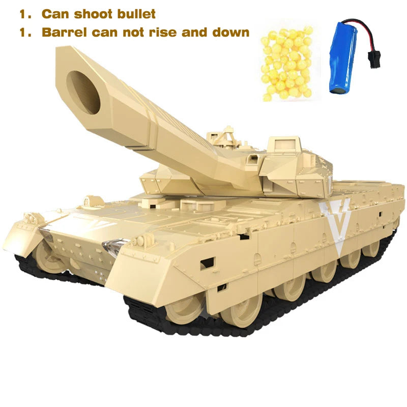 RC Tank Remote Control Tank Rechargeable 1/20 9CH 40CM Camouflage 27Mhz Infrared Electric Toys For Boys Birthday Gifts