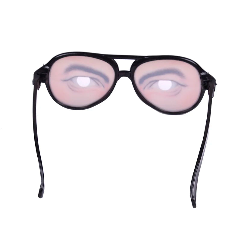 1pc Novelty Glasses Halloween Toy Photo Booth Props Party Funny Glasses Fake Novelty Gag Prank Eye Ball Joke Toy Gift