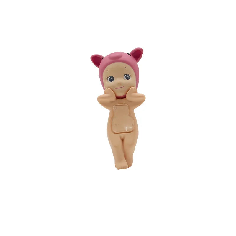 12pcs Sonny Angel Figure Toys 3inch Doll Model Desktop Car Ornament Lying Down Angel Toy Home Decoration Kids Birthday Gifts