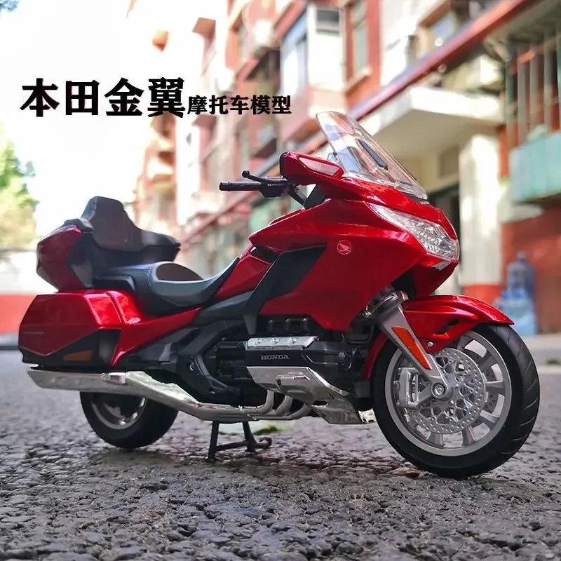 WELLY 1:12 2020 Honda Gold Wing Motorcycle Simulation Alloy Model Adult Collection Decoration Gifts Toys for Boys
