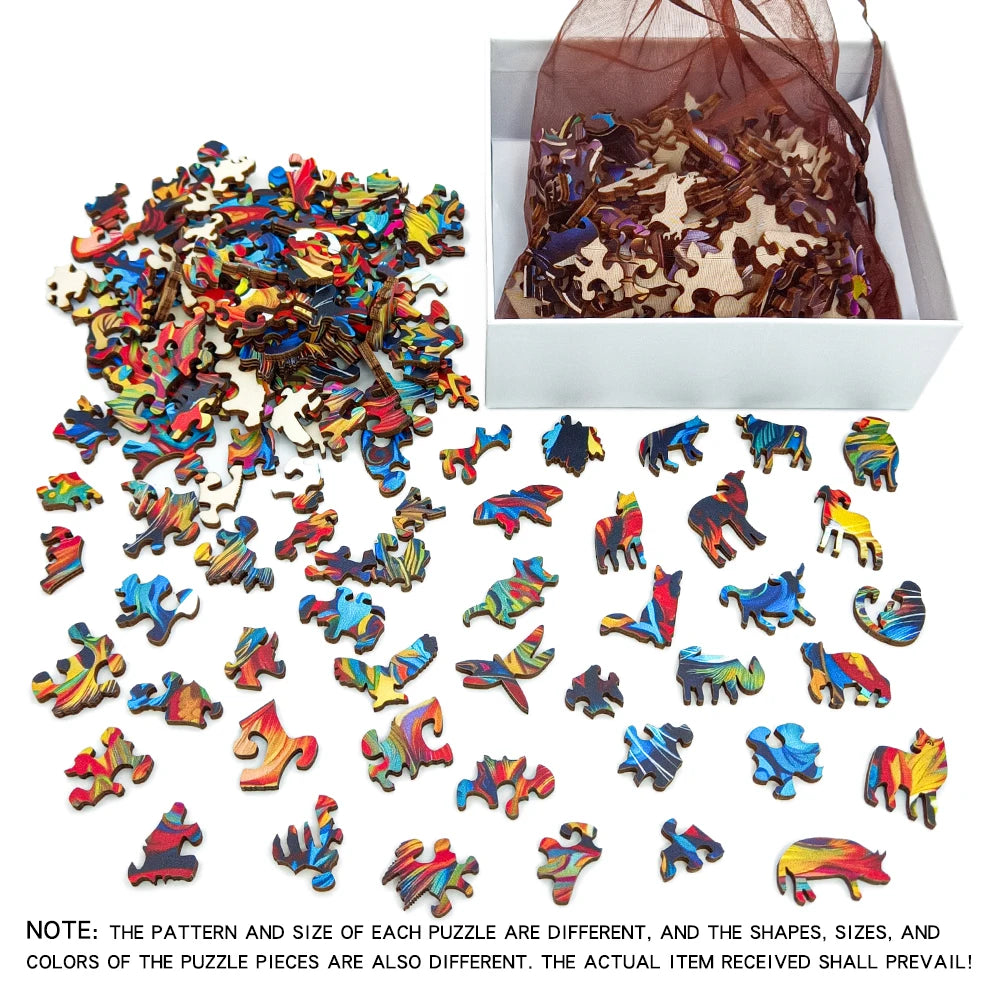 Wooden Puzzle Beautiful Hummingbird - Perfect Home Decoration and Holiday Gifts Creative Puzzle for Adults and Children