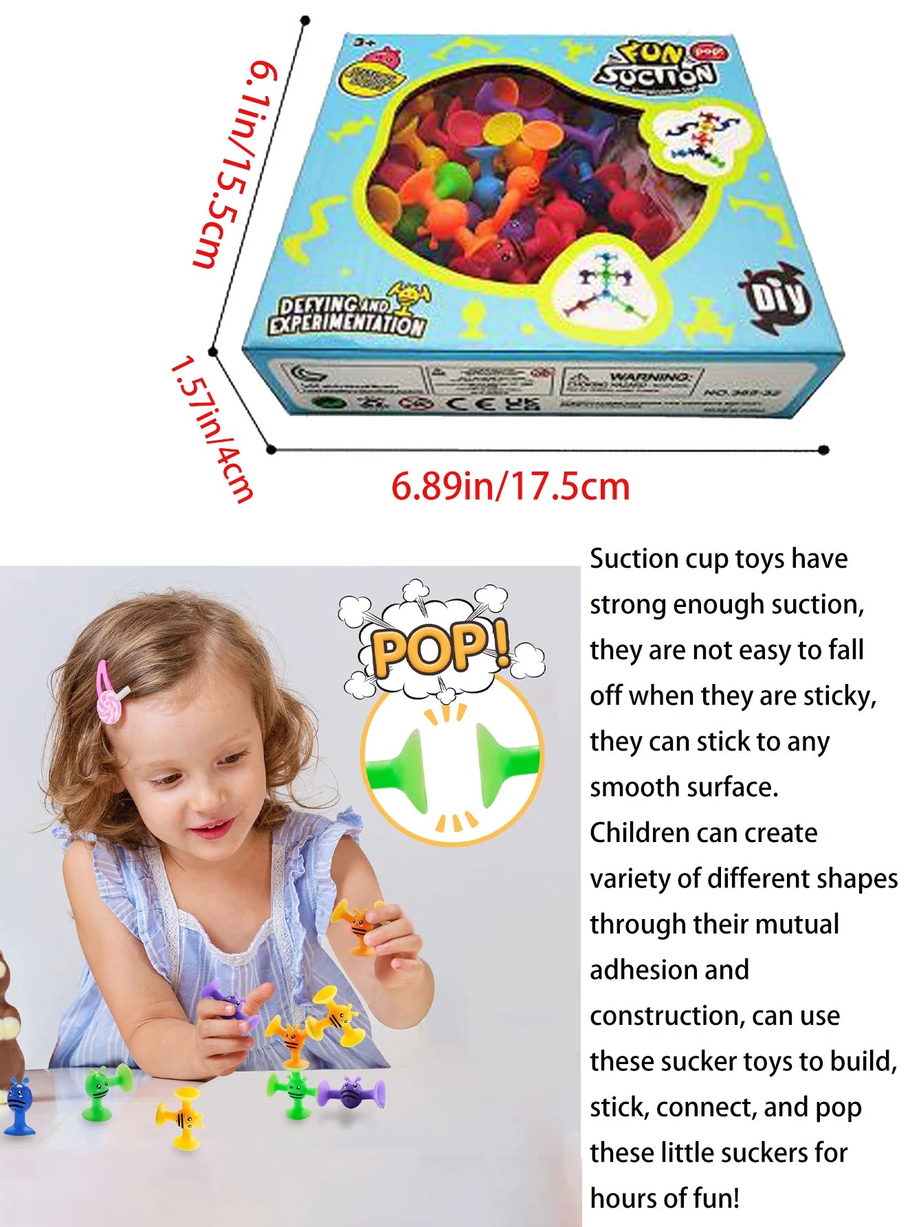 Small Bees Suction Cup Toys Set,Soft Building Blocks Pop Sucker,Parent-child Interactive Game, Window Bath Toys