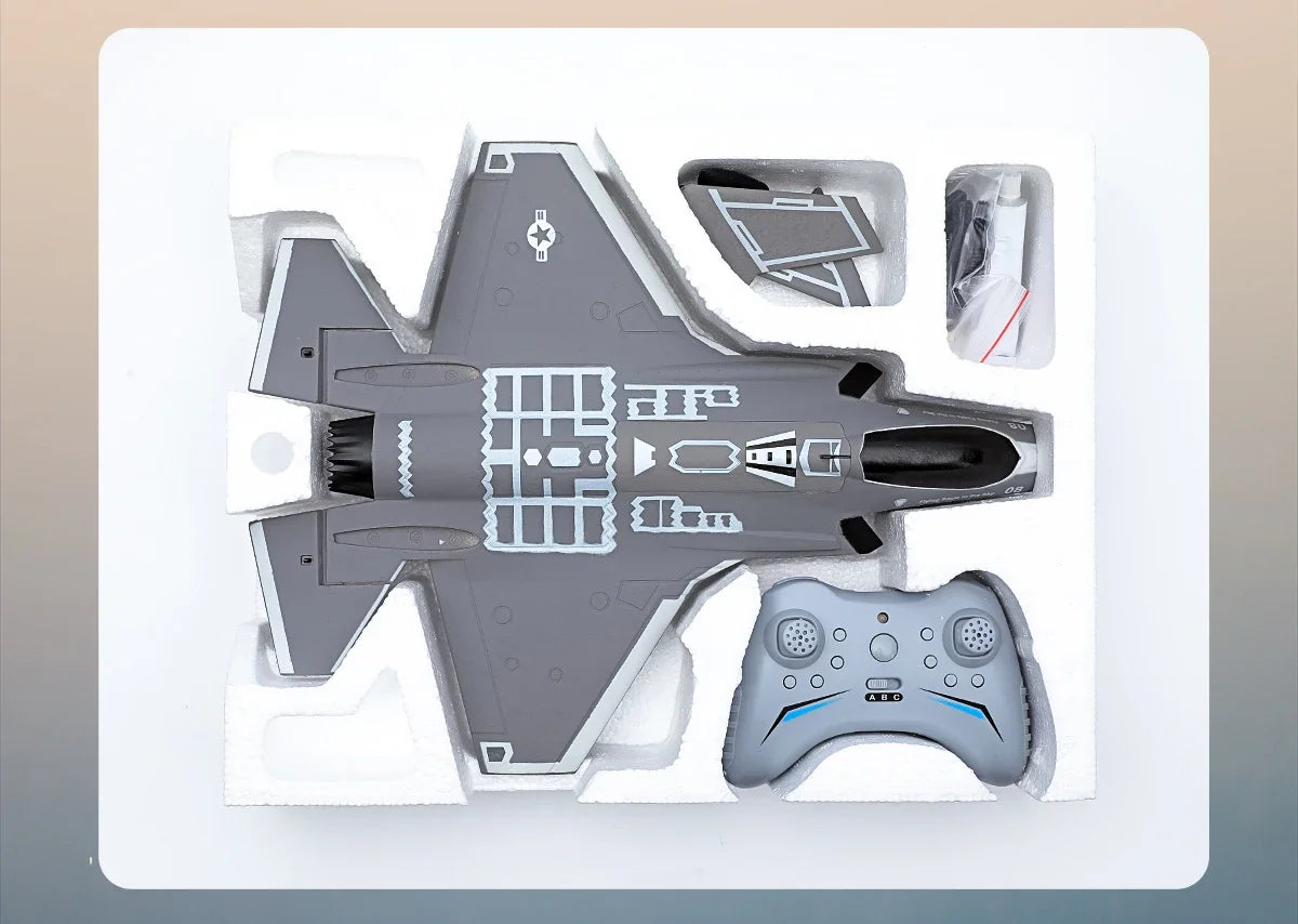 FX9635 RC Plane F35 4CH Fighter Jet Remote Control Airplane High Brushless Stunt Flying Glider Model Toys for Adults Boys Gift