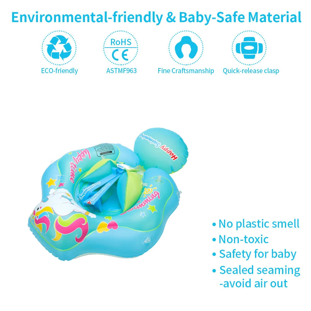 Baby Swimming Float Inflatable Infant Floating Kids Swim Ring Circle Bathing Summer Toys Toddler Rings