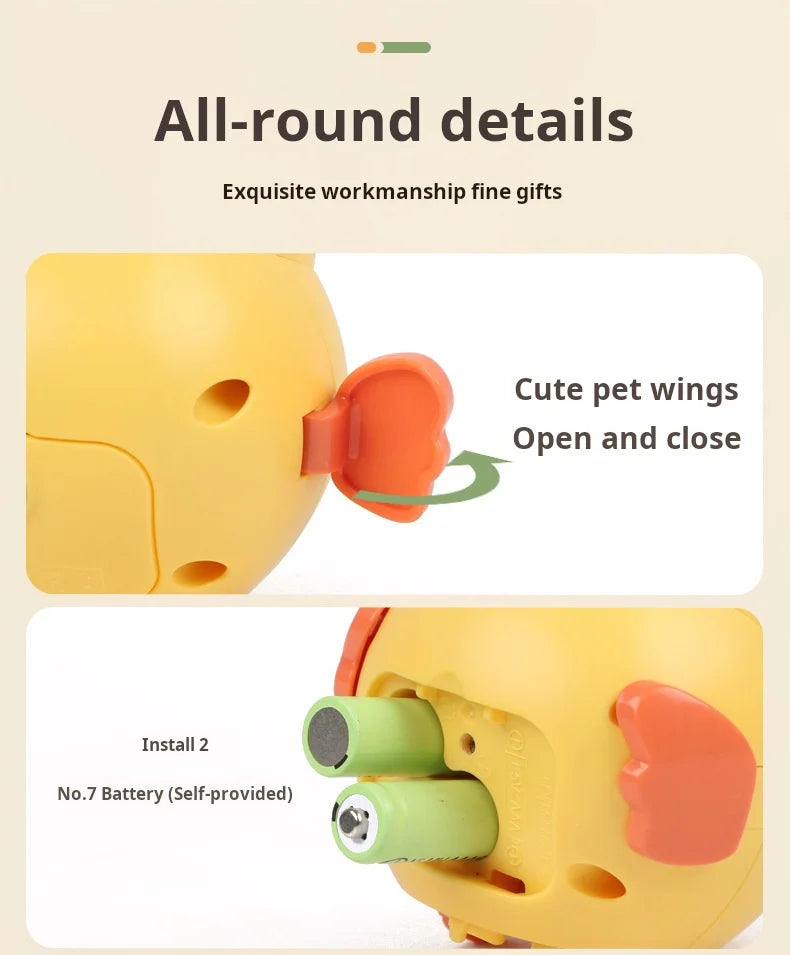 Montessori Baby Toy Power-driven Wobble Chicken Pet Squad Magnet Crawl Wobbler Duck Children Toys