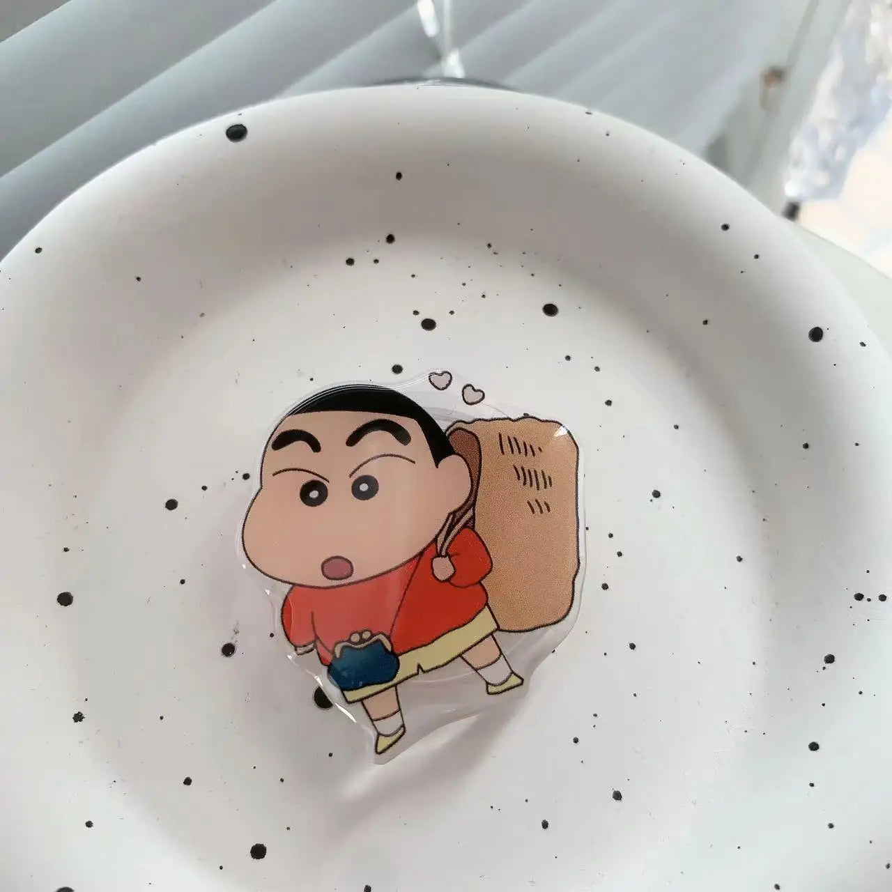 Crayon Shin-chan Phone Holder Stand Grip for Mobile Phone Ring Accessories Cute Retractable Folding Stand Support Desk Stand New